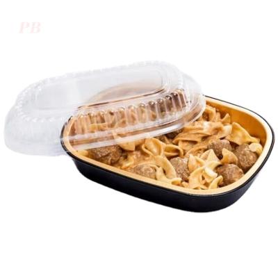 China Food 210x142x42mm Smooth Wall 750ml Aluminum Foil Pet Food Containers With Airtight Hot Sealing Lids crec750 for sale