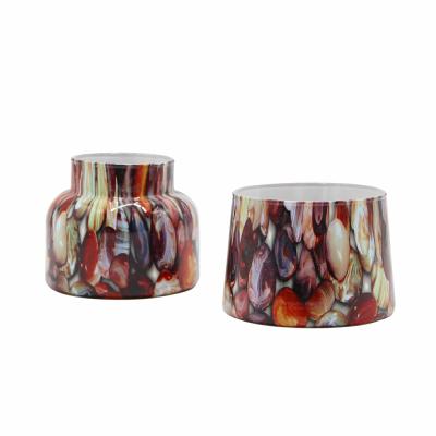 China Luxury Custom Colored Storage Empty Jar Candle Glass Jar for sale