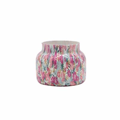 China Luxury Decorative Fancy Unique Glass Jar Candle Glass Vessel for sale