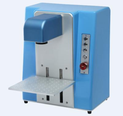 China Mini Desktop 20W Fiber Laser Marking Machine High Repeat Positioning Accuracy for sale