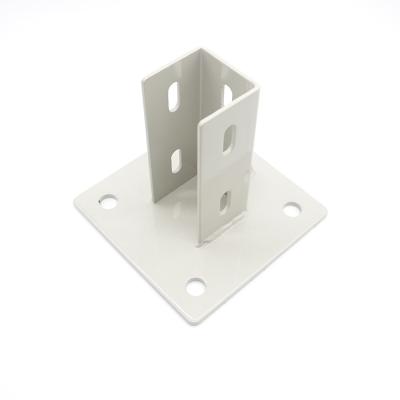 China Aluminum Profile 4545 Floor Mount Base Plates Air Conditioner Metal Brackets For Aluminum Extrusion Profile for sale