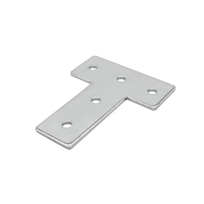 China 2021 T Shaped Silver Aluminum Connecting Flat Steel Aluminum Connecting Plate for sale