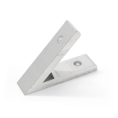 China Aluminum Profile 45 20 Degree Connector Corner Piece Angle Aluminum Fastener for sale