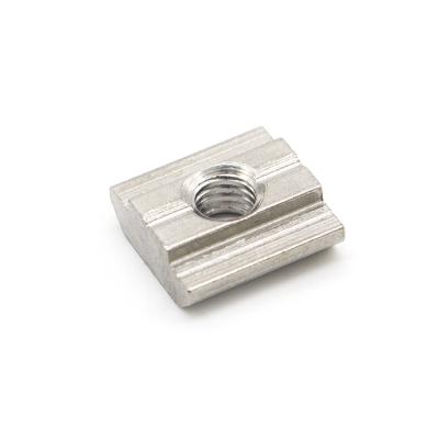 China Heavy Industry Profile Nut 304 Stainless Steel Slider Nut 3030 Series Slider T-Type Nut for sale