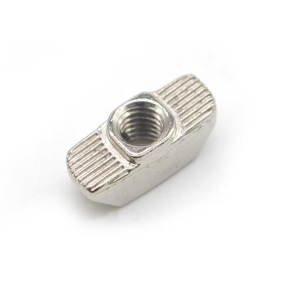 China 40M6/M8 T Nut Boat Heavy Industry Profile Nut European Standard Zinc Alloy Hammer Type for sale