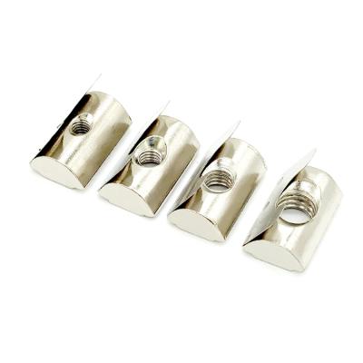 China Heavy industry shrapnel nut block elastic nut M4 M5 M6 M8 30/40 series aluminum accessories for sale