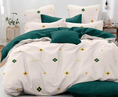 China Soft And Comfortable Pattern Anti-static Bed Sheet And Pillowcase Flower Set Bed Bedding Set Nordic for sale