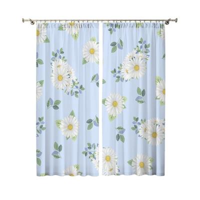 China Printing Good Quality Polyester Wholesale Floral Cool Curtains For Kids Room Blackout Curtains for sale