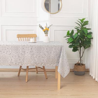 China Durable Elegant Machine Washable Amzon Tablecloth Recyced Polyester Choice Tablecloth For Hotel Wedding Home for sale