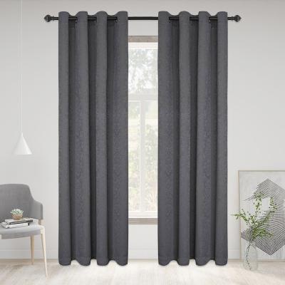 China Hot Selling Blackout Curtains One Piece Ready Made Polyester Blackout Curtain Luxury 100% Silk Fabric for sale