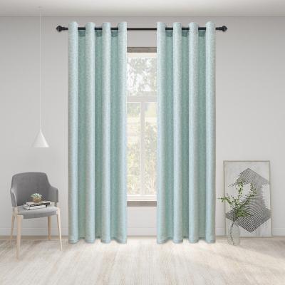 China Hot Selling Blackout Canvas Jacquard Woven Cotton Soundroof Curtain Fabric For Sleeping Room for sale