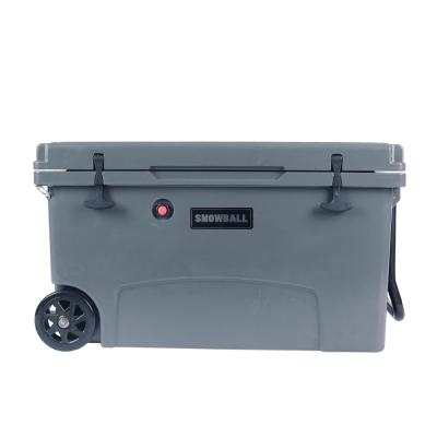 China 125L Insulated Patio Cooler Box With Wheel And Cart PE, LLDPE+PU FOAM for sale