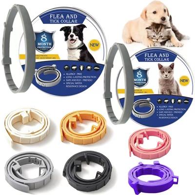 China Hot Stocked Cat Dog Insect Repellent Natural Pet Anti-flea Collar Worm Freeing Essential Oil Collar Pet Adjustable Size Collar for sale