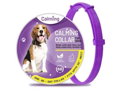 China Stocked Dogs Calming Adjustable Collar Pheromone Calm Collars Fits Small Medium Large Dog Relieve Worry Dog Cat Calming Collar for sale