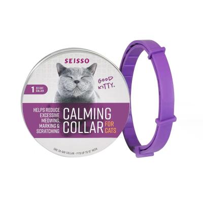 China Manufacturer Wholesale Essential Oils Anti-Anxiety Non-Toxic Adjustable Dog Stocked Cat Calming Collar for sale