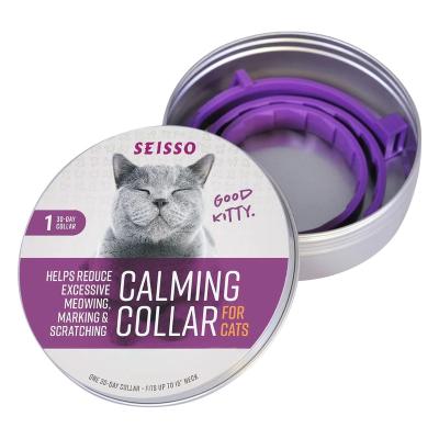 China High Quality Stocked Cat Calming Collar Combine With Cat Calming Luminous Feline Pheromone Soothing Collar For Cats for sale