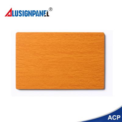 China Hot Selling Traditional Wood Aluminum Texture Decoration Composite Panel for sale