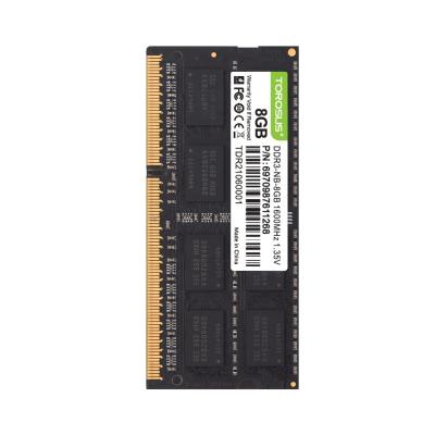 China LAPTOP TOROSUS Memory 4GB 8GB DDR3 SODIMM 1600MHz Laptop RAM Memory for sale