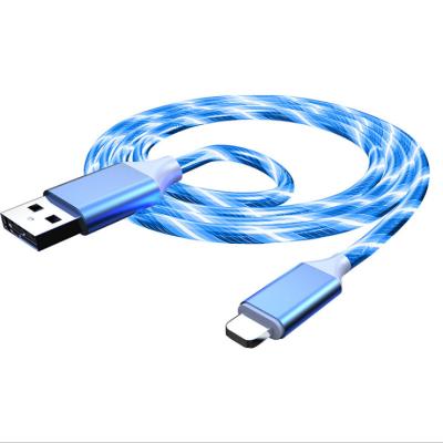 China Wholesale Cell Phone USB Data Cable USB Data Cable USB Charger Wholesale Smart Luminous Fast Charging Charging Cable is stylish and cool for sale