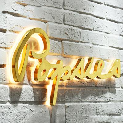 China Outdoor or Indoor Hot Sale Customized Logo Sign Letter Advertising Outdoor Backlit Halo Lit Reverse 3D Channel Letters for sale