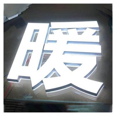 China Modern Outdoor 3D LED Signage Signs Wall Mounted Acrylic Custom Letter Channel Backlit Illuminated Letters Signs for sale