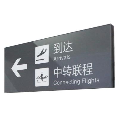 China Factory Direct Supply Aluminum Signage Double Sided Led Light Box Exit And Directional Sign Board Signage for sale