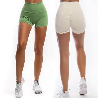 China Anti-Wrinkle Logo Customized 4 Way Stretch Tummy Control Leggings Shorts Butt Lifter Fitness Gym Shorts Casual Street Wear For Women Ladies for sale