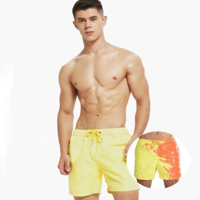 China Breathable Men Color Changes Temperature Swimming Trunk Swim Shorts Pants For Summer Beach for sale