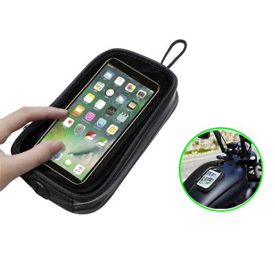 China Strong Magnets for Power Standing on Motorcycle Touch Screen Tank Bag Sport Bike Phone Pocket Waterproof Magnetic Case with 7 Strong Magnets for Cell Phone up to 6.5 inch for sale