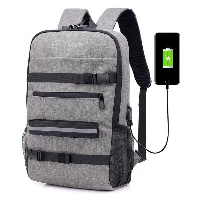 China With USB Large 16L Travel Laptop Backpack College School Computer Backpacks With Left USB Charging Fits 15.6 Inch Laptops For Women Men for sale