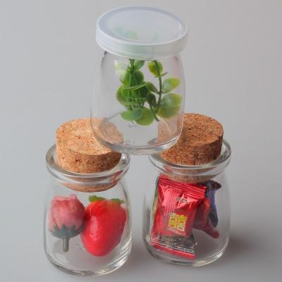 China 200ml glass pudding glass jar for sale