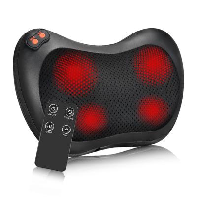 China New Electric Cervical Spine Massager Multi-Function Waist and Back Full-body Massage Pillow, Heating and Kneading Border Massage I for sale