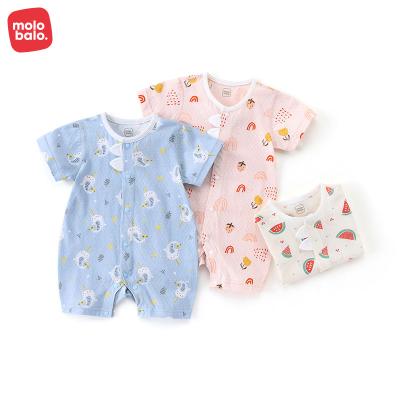 China Short sleeve printed romper new arrival onesie baby rompers cartoon printed infant baby clothes newborn baby romper outfits for sale