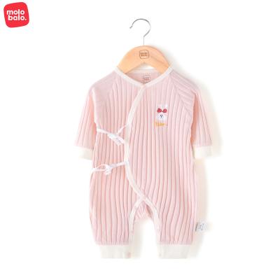 China Wholesale Organic 100% Organic Cotton Kinted Baby Rompers Solid Color Baby Clothes OEM ODM Toddler Infant Newborn Clothing for sale