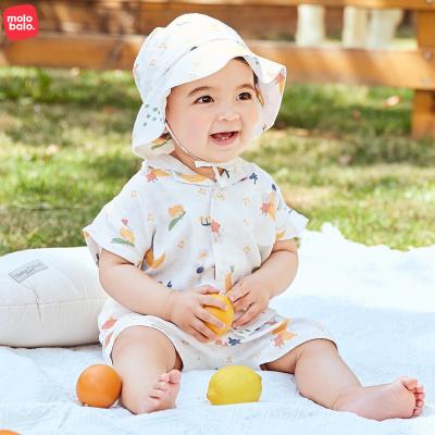 China Breathable 2Pcs Cartoon Print Baby Clothing Sets Summer Shorts Sleeve Cotton Baby T-shirts Toddler Clothing Baby Clothes for sale