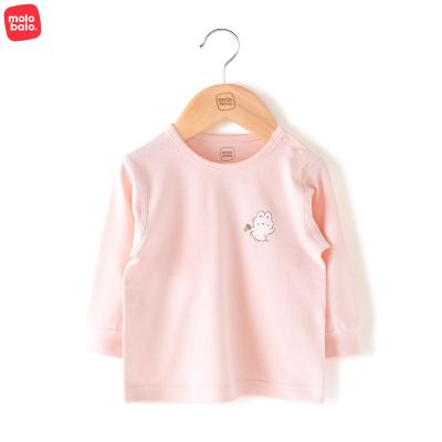 China Cotton Baby Pajamas Sets Anti-Shrink Knitted Long Sleeve Full Sets Boys Girls Outfits 2 Pieces Baby Clothing Set Spring Autumn for sale