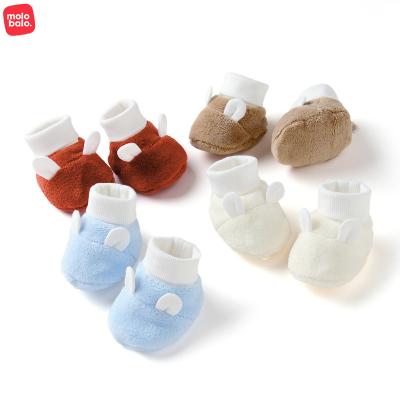 China 100% Cotton Super Cute Newborn Gift Set Organic Cotton Baby Booties Booties For Newborn Shoes for sale