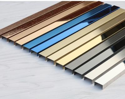 China Customized Modern Bathroom U Channel Stainless Steel Tile Edge Trim Ceramic Curved Corner Profile For Tiles for sale