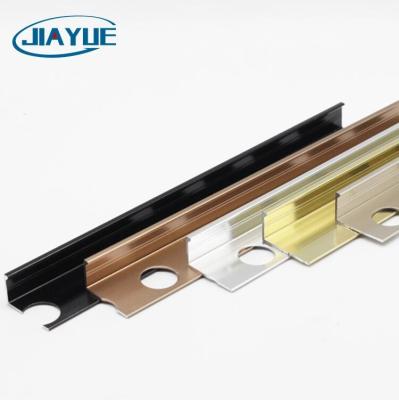 China Modern Factory Direct Customized Chrome Metal Tile Trim Aluminum L Shaped Corners Modern Factory Reasonable Price for sale