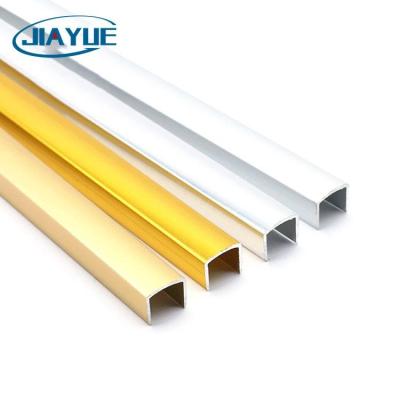 China Gold Color Ceramic U Shaped Edge Tile Trim Aluminum Foshan Newest Modern Decorative Design for sale