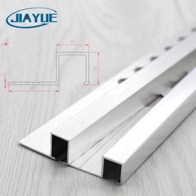 China Free Sample Modern Ceramic Bathroom Square Accessories Foshan Tile Edge Trim Aluminum Profile For Tile Edging for sale