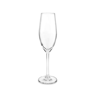 China 2023 Clear FET Thin Stem 6 Custom Fluted Champagne Glasses Flute Clear FET For Restaurant for sale