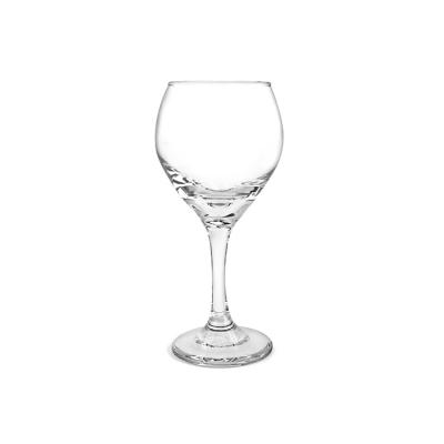 China Glass 10oz Clear Restaurant Cup Glassware Makers Goblet Wine Glasses For Kitchen for sale