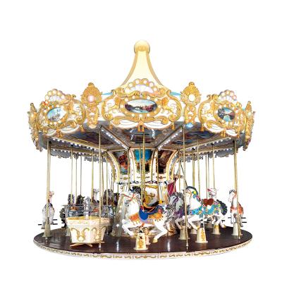 China New design luxury children amusement park carousel merry go around 26 seats for sale 8000*8000*7500 mm for sale