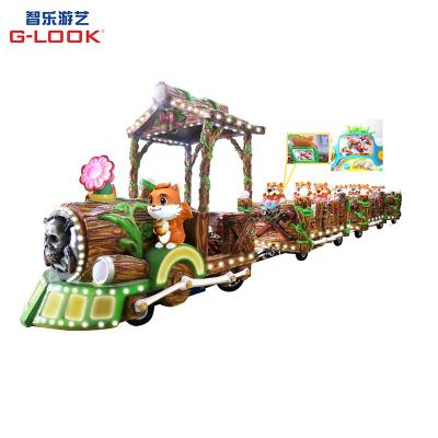 China Amusement Park Tourist Electric Mini Trackless Train Rides For Sale 12800*1060*1900mm for sale