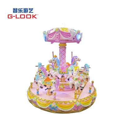 China New Design Kids Mini Indoor Carousel 9 Seats For Sale 3000*3000*2800 mm for sale