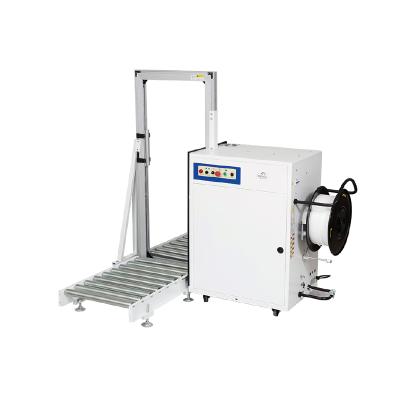 China Automatic CLOTHING Side Strap Carton Strapping Machine For Liquid Goods Strapping for sale