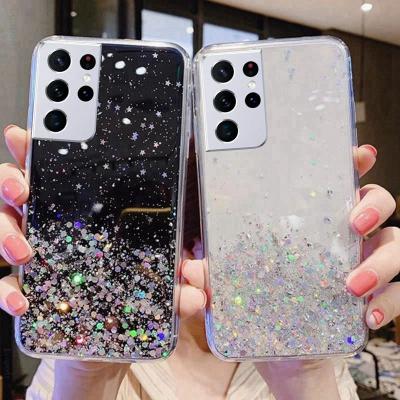 China 2021 Star Bover Back For Samsung Galaxy S21 Bling Ultra Luxury Glitter Phone Case For iPhone Model Series for sale