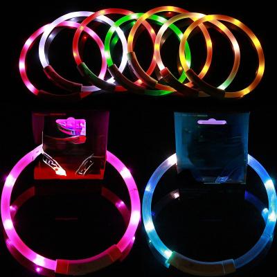 China Hot Lights Factory Market Pet Collars Leashes Led Pet Collar Pet for sale