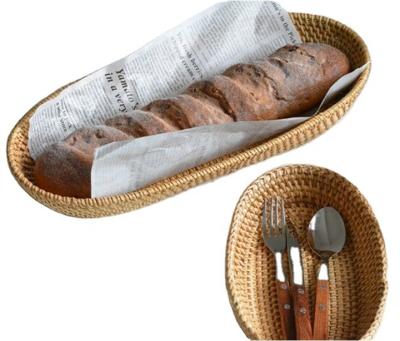 China Eco-friendly Europe Natural Rattan Food Fruit Vegetable Basket For Home for sale